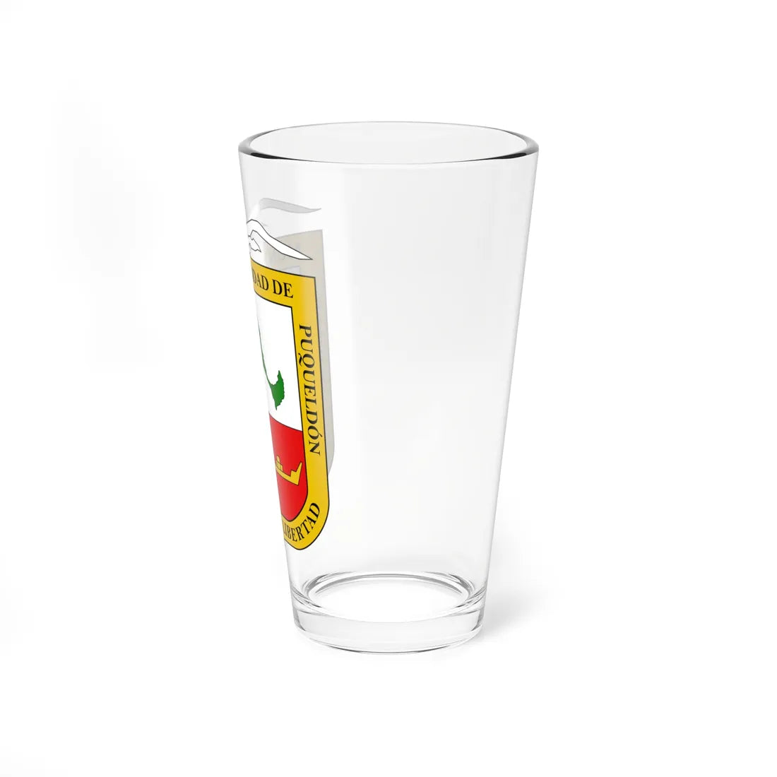 Escudo de Puqueldón (Chile) (Coat of Arms) Pint Glass 16oz - Go Mug Yourself