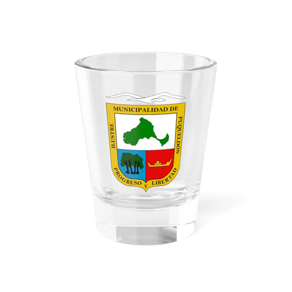 Escudo de Puqueldón (Chile) (Coat of Arms) Shot Glass 1.5oz 1.5oz - Go Mug Yourself