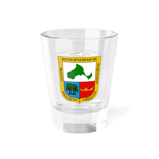 Escudo de Puqueldón (Chile) (Coat of Arms) Shot Glass 1.5oz 1.5oz - Go Mug Yourself