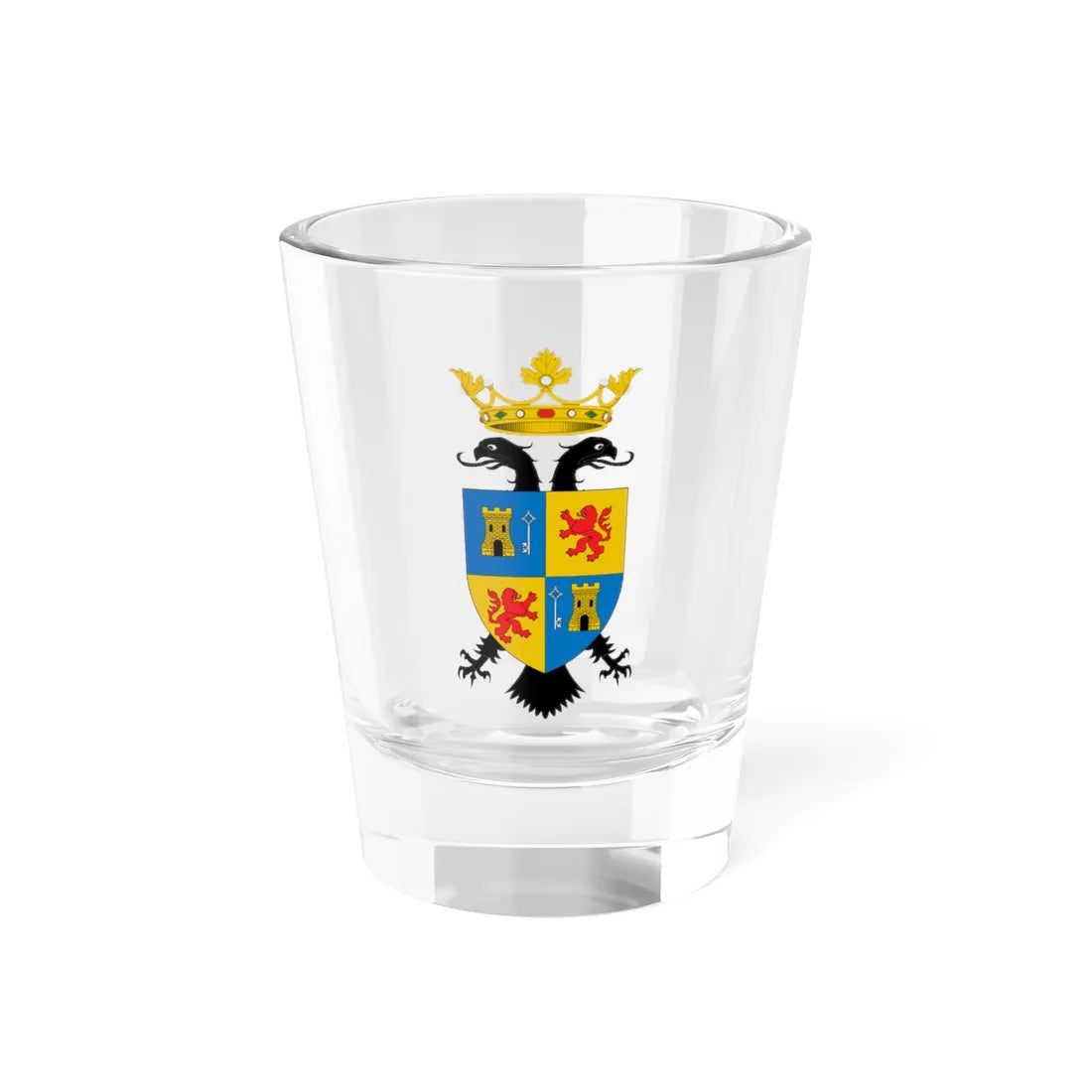 Escudo de Purchena (Spain) (Coat of Arms) Shot Glass 1.5oz 1.5oz - Go Mug Yourself