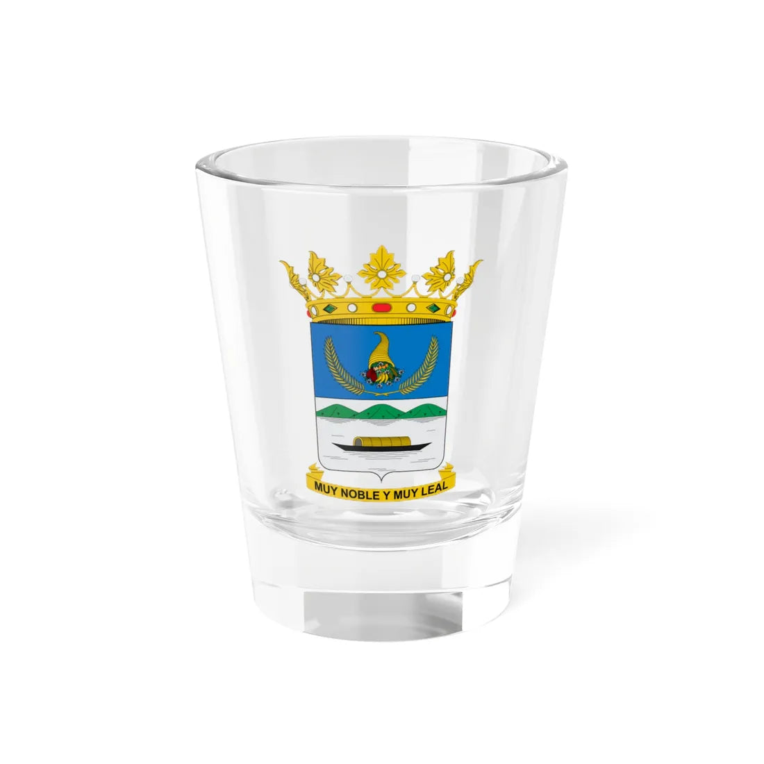 Escudo de Purificacion (Colombia) (Coat of Arms) Shot Glass 1.5oz 1.5oz - Go Mug Yourself