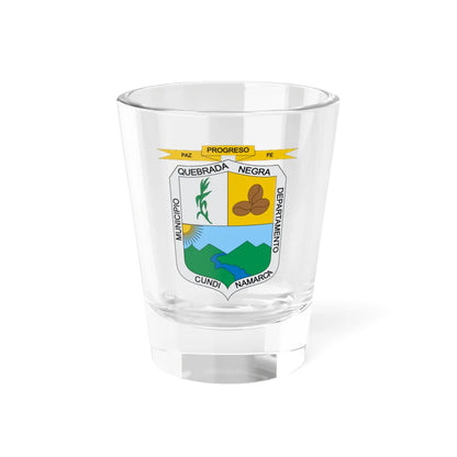 Escudo de Quebradanegra (Colombia) (Coat of Arms) Shot Glass 1.5oz 1.5oz - Go Mug Yourself