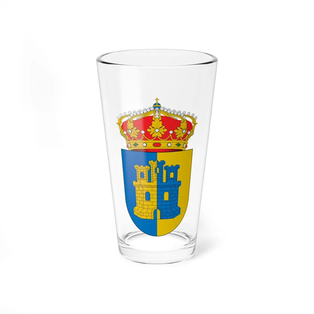 Escudo de Quel (Spain) (Coat of Arms) Pint Glass 16oz 16oz - Go Mug Yourself