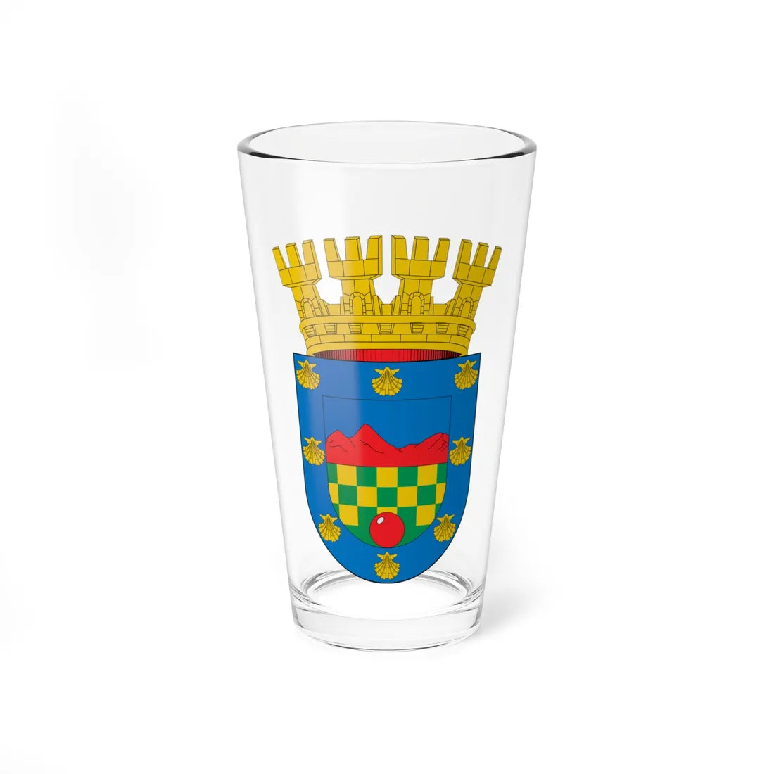 Escudo de Quilicura (Chile) (Coat of Arms) Pint Glass 16oz 16oz - Go Mug Yourself