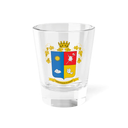 Escudo de Quilpué (Chile) (Coat of Arms) Shot Glass 1.5oz 1.5oz - Go Mug Yourself