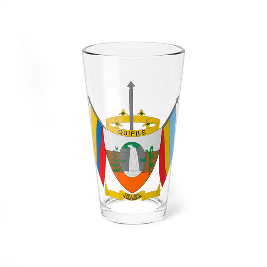 Escudo de Quipile (Colombia) (Coat of Arms) Pint Glass 16oz 16oz - Go Mug Yourself
