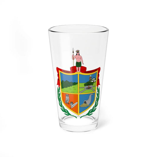 Escudo de íquira - Huila (Colombia) (Coat of Arms) Pint Glass 16oz 16oz - Go Mug Yourself