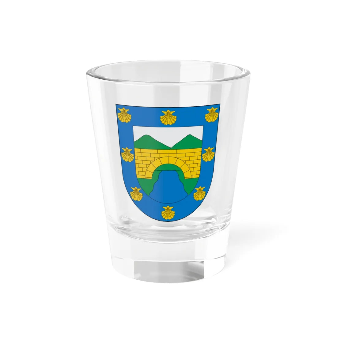 Escudo de Recoleta Chile (Chile) (Coat of Arms) Shot Glass 1.5oz 1.5oz - Go Mug Yourself