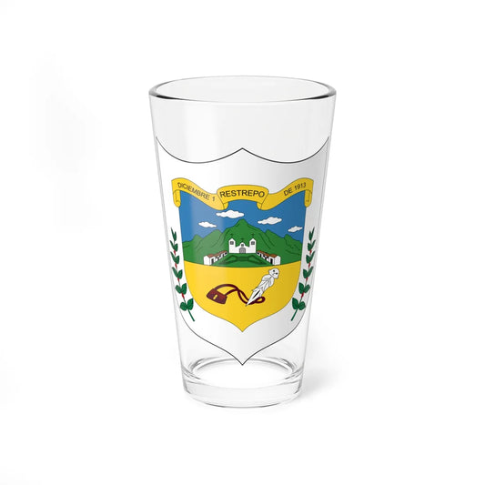 Escudo de Restrepo - Valle del Cauca (Colombia) (Coat of Arms) Pint Glass 16oz 16oz - Go Mug Yourself