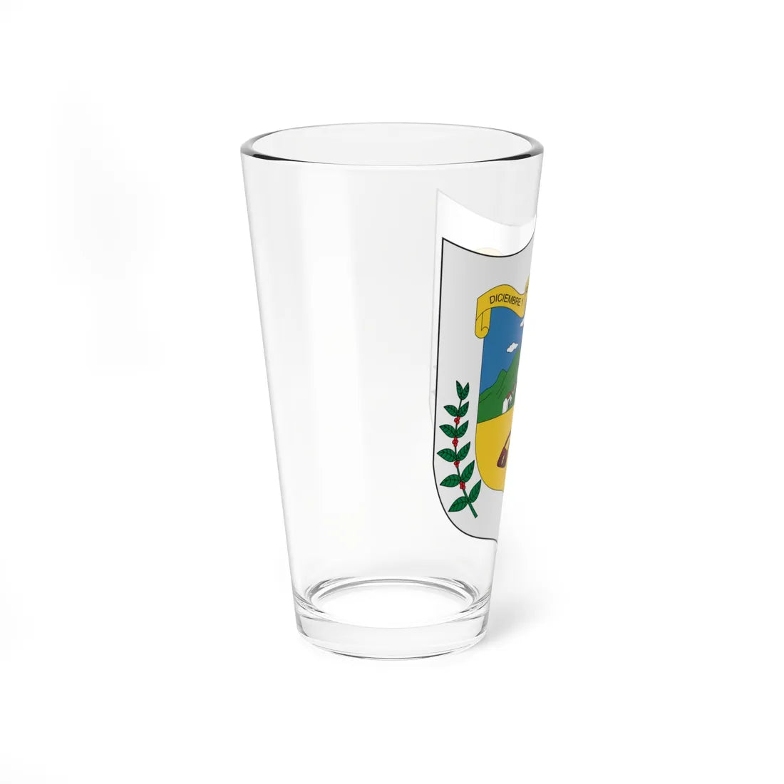 Escudo de Restrepo - Valle del Cauca (Colombia) (Coat of Arms) Pint Glass 16oz - Go Mug Yourself