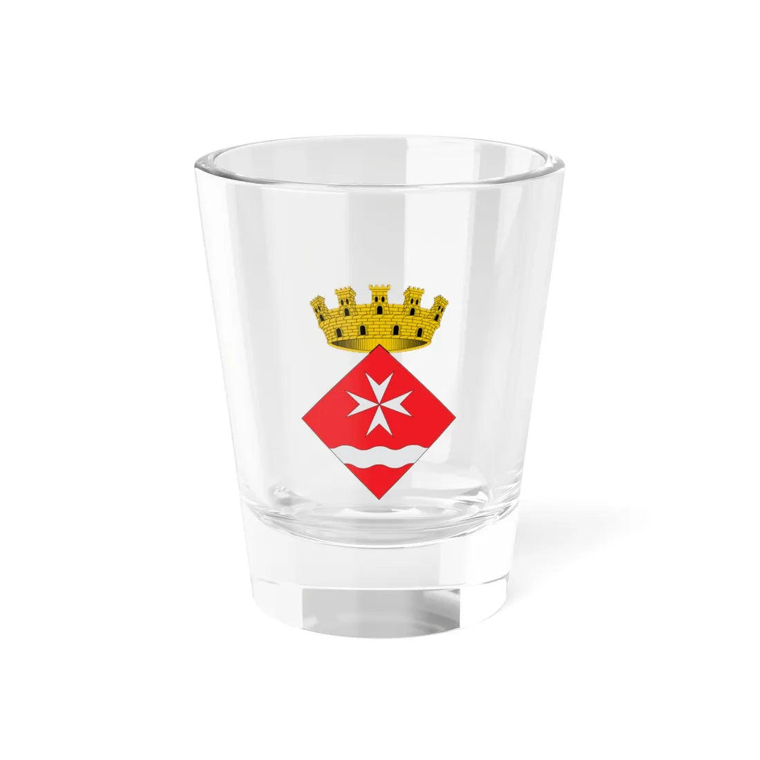 Escudo de Riba-roja dEbre (Spain) (Coat of Arms) Shot Glass 1.5oz 1.5oz - Go Mug Yourself