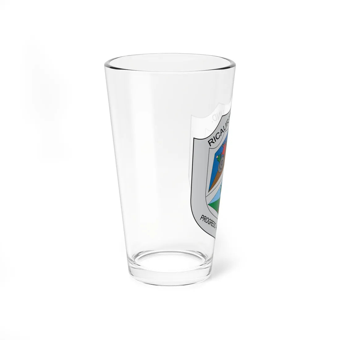 Escudo de Ricaurte Cundinamarca (Colombia) (Coat of Arms) Pint Glass 16oz - Go Mug Yourself