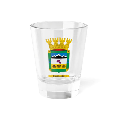Escudo de Rio Ibáñez (Chile) (Coat of Arms) Shot Glass 1.5oz 1.5oz - Go Mug Yourself