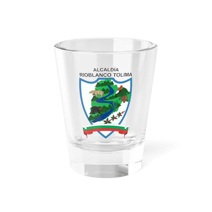 Escudo de Rioblanco - Tolima (Colombia) (Coat of Arms) Shot Glass 1.5oz 1.5oz - Go Mug Yourself