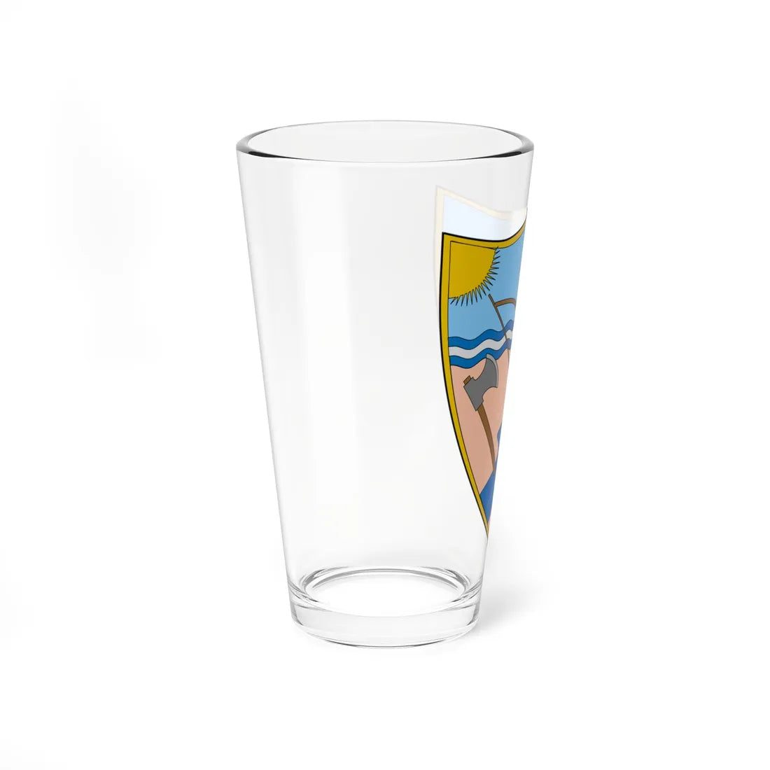 Escudo de Riohacha (Colombia) (Coat of Arms) Pint Glass 16oz - Go Mug Yourself