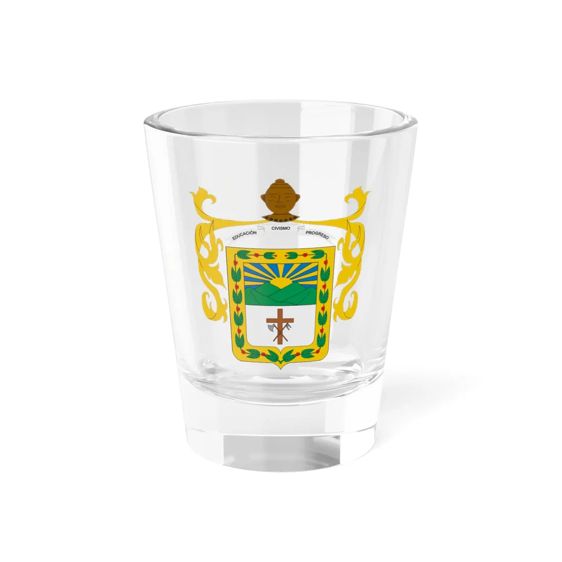 Escudo de Risaralda Caldas (Colombia) (Coat of Arms) Shot Glass 1.5oz 1.5oz - Go Mug Yourself