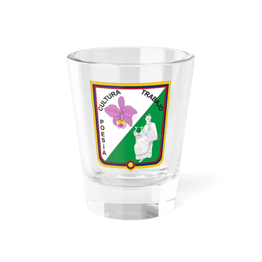 Escudo de Rivera - Huila (Colombia) (Coat of Arms) Shot Glass 1.5oz 1.5oz - Go Mug Yourself