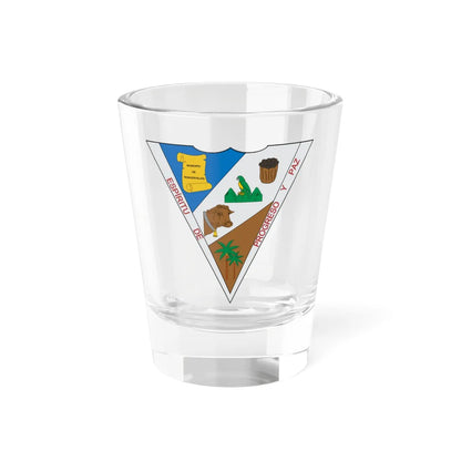 Escudo de Roncesvalles Tolima (Colombia) (Coat of Arms) Shot Glass 1.5oz 1.5oz - Go Mug Yourself