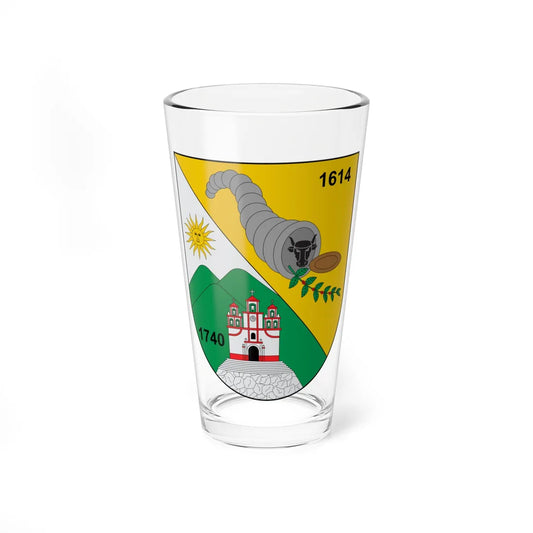 Escudo de Sabanalarga Antioquia (Colombia) (Coat of Arms) Pint Glass 16oz 16oz - Go Mug Yourself