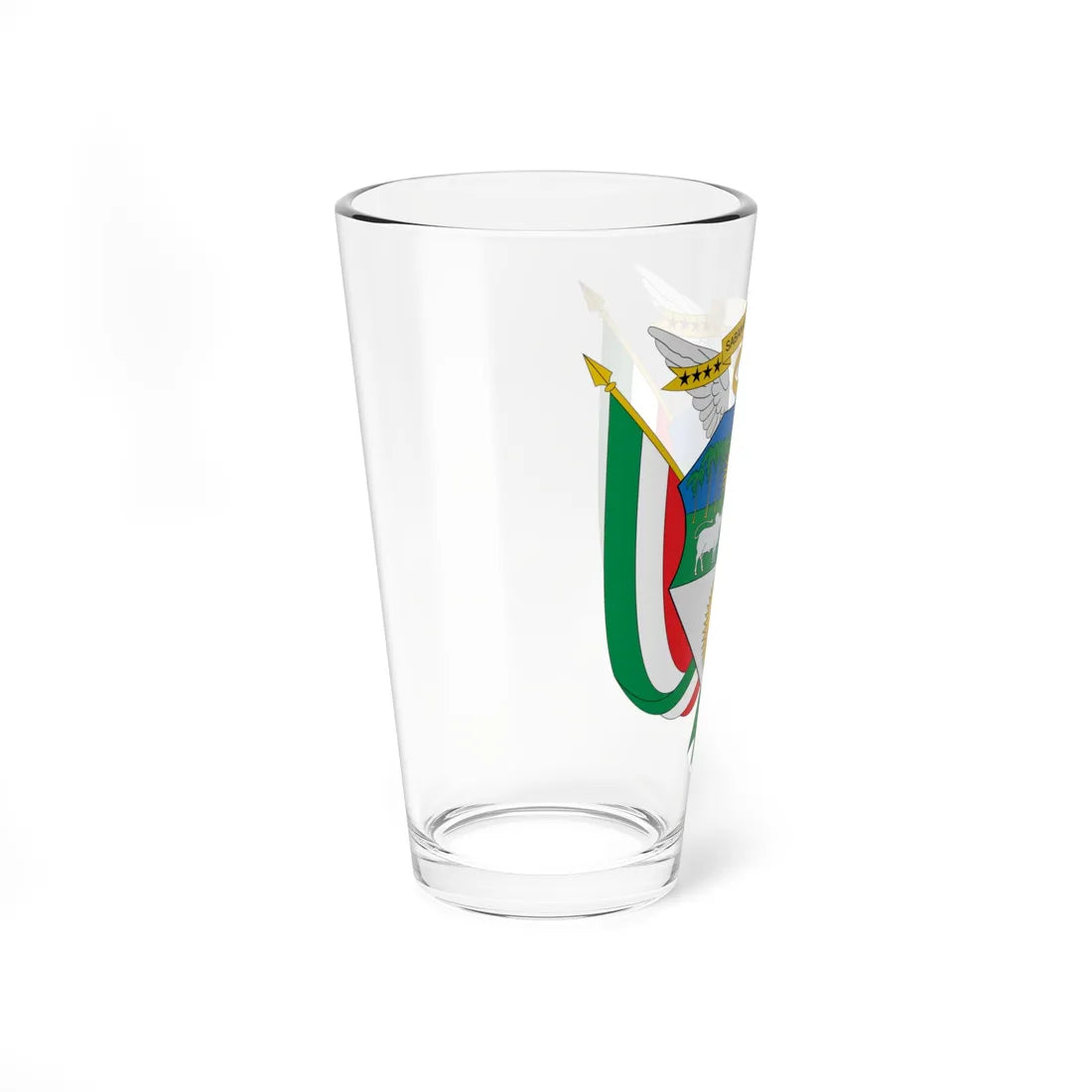 Escudo de Sabanas de San Ángel (Colombia) (Coat of Arms) Pint Glass 16oz - Go Mug Yourself