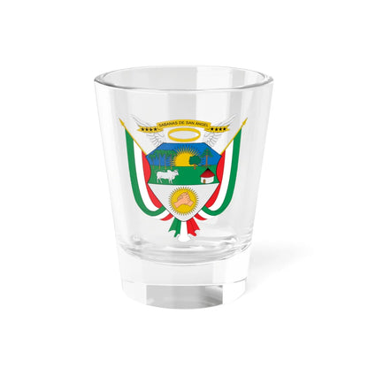 Escudo de Sabanas de San Ángel (Colombia) (Coat of Arms) Shot Glass 1.5oz 1.5oz - Go Mug Yourself