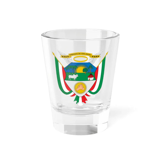 Escudo de Sabanas de San Ángel (Colombia) (Coat of Arms) Shot Glass 1.5oz 1.5oz - Go Mug Yourself