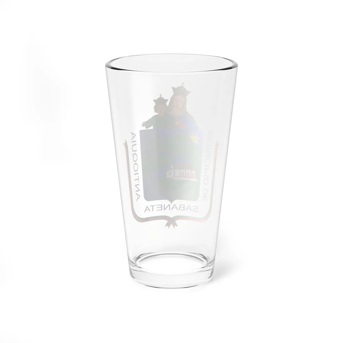 Escudo de Sabaneta Antioquia (Colombia) (Coat of Arms) Pint Glass 16oz - Go Mug Yourself