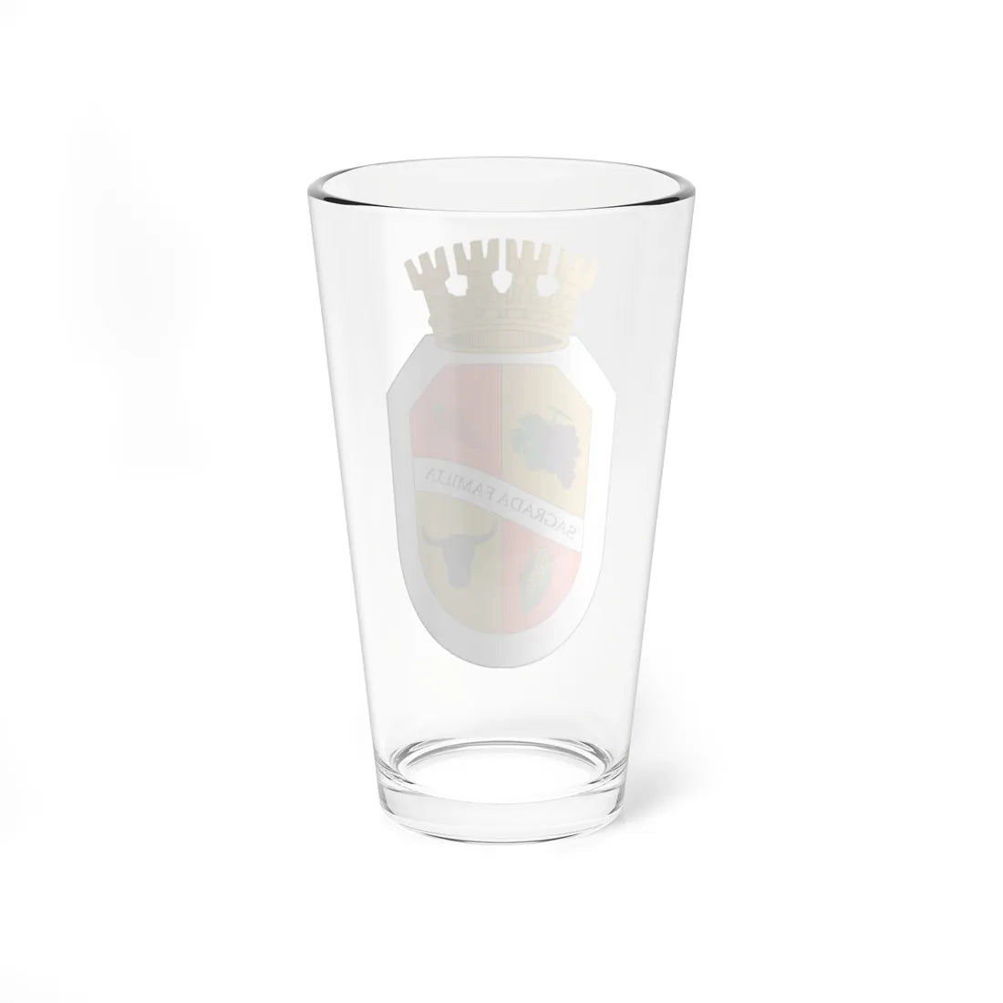 Escudo de Sagrada Familia (Chile) (Coat of Arms) Pint Glass 16oz - Go Mug Yourself