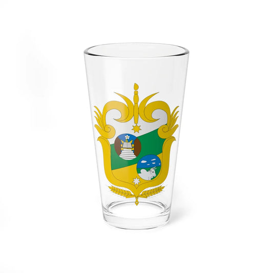 Escudo de Sahagún Córdoba (Colombia) (Coat of Arms) Pint Glass 16oz 16oz - Go Mug Yourself