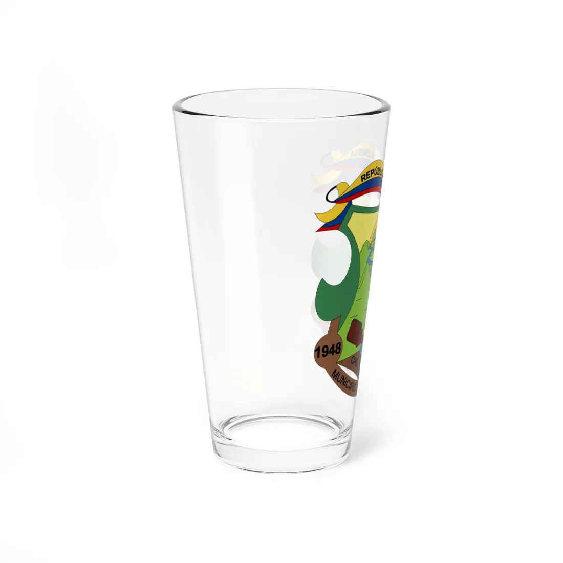 Escudo de Saladoblanco - Huila (Colombia) (Coat of Arms) Pint Glass 16oz - Go Mug Yourself
