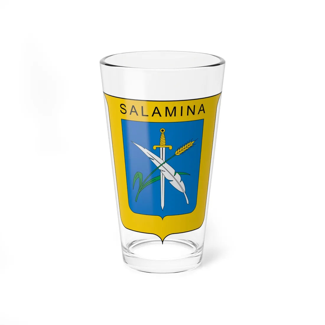 Escudo de Salamina Caldas (Colombia) (Coat of Arms) Pint Glass 16oz 16oz - Go Mug Yourself