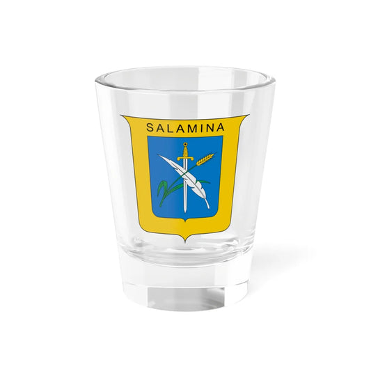 Escudo de Salamina Caldas (Colombia) (Coat of Arms) Shot Glass 1.5oz 1.5oz - Go Mug Yourself