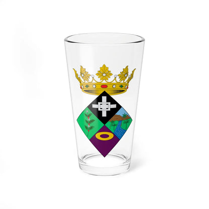 Escudo de Salazar de las Palmas (Colombia) (Coat of Arms) Pint Glass 16oz 16oz - Go Mug Yourself