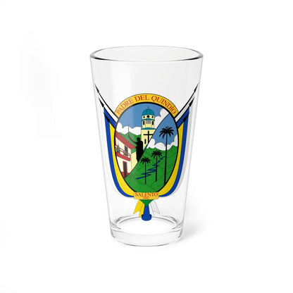 Escudo de Salento - Quindío (Colombia) (Coat of Arms) Pint Glass 16oz 16oz - Go Mug Yourself