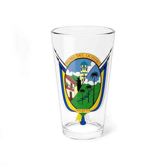 Escudo de Salento - Quindío (Colombia) (Coat of Arms) Pint Glass 16oz 16oz - Go Mug Yourself