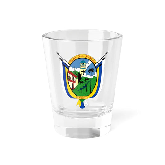 Escudo de Salento - Quindío (Colombia) (Coat of Arms) Shot Glass 1.5oz 1.5oz - Go Mug Yourself