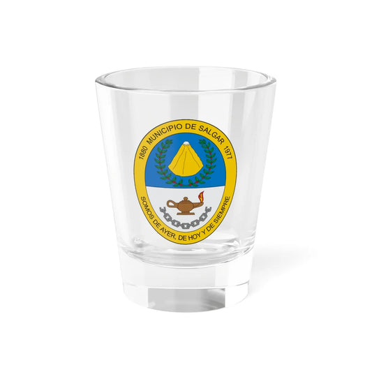 Escudo de Salgar (Colombia) (Coat of Arms) Shot Glass 1.5oz 1.5oz - Go Mug Yourself
