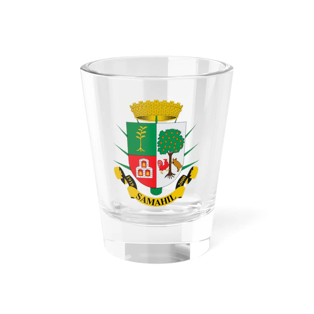 Escudo de Samahil (Mexico) (Coat of Arms) Shot Glass 1.5oz 1.5oz - Go Mug Yourself