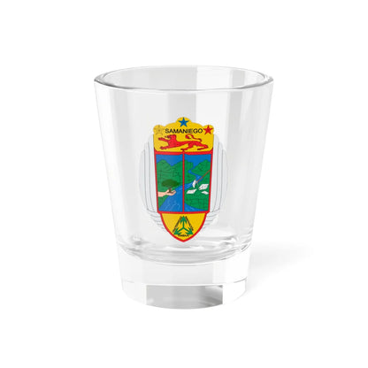 Escudo de Samaniego Nariño (Colombia) (Coat of Arms) Shot Glass 1.5oz 1.5oz - Go Mug Yourself