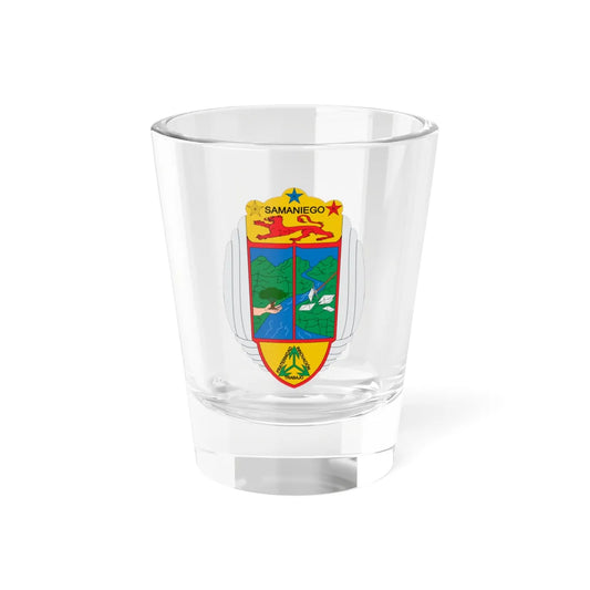 Escudo de Samaniego Nariño (Colombia) (Coat of Arms) Shot Glass 1.5oz 1.5oz - Go Mug Yourself