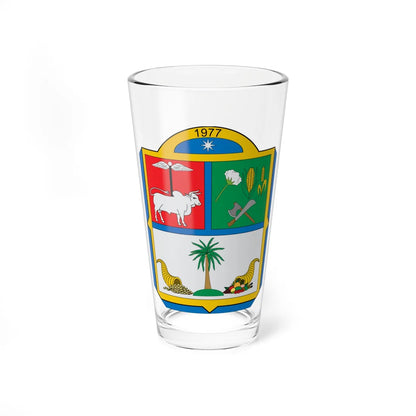 Escudo de San Alberto Cesar (Colombia) (Coat of Arms) Pint Glass 16oz 16oz - Go Mug Yourself