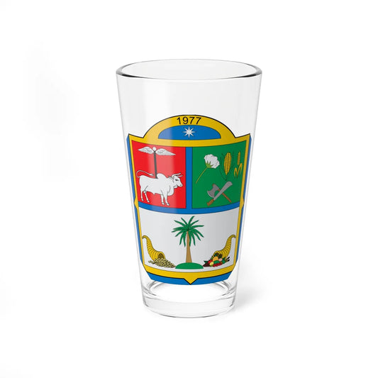 Escudo de San Alberto Cesar (Colombia) (Coat of Arms) Pint Glass 16oz 16oz - Go Mug Yourself