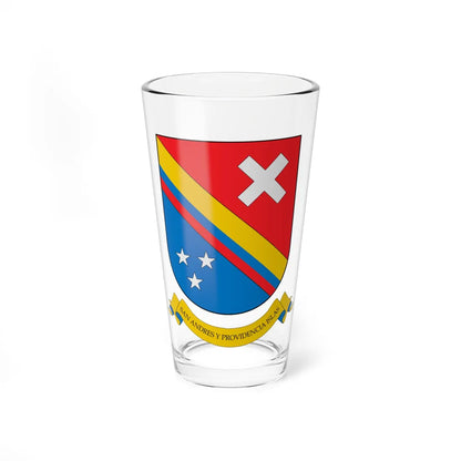 Escudo de San Andrés y Providencia (Colombia) (Coat of Arms) Pint Glass 16oz 16oz - Go Mug Yourself