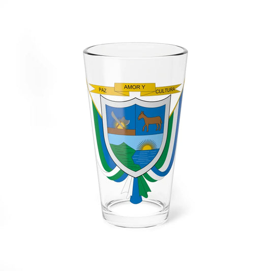 Escudo de San Antero Córdoba (Colombia) (Coat of Arms) Pint Glass 16oz 16oz - Go Mug Yourself