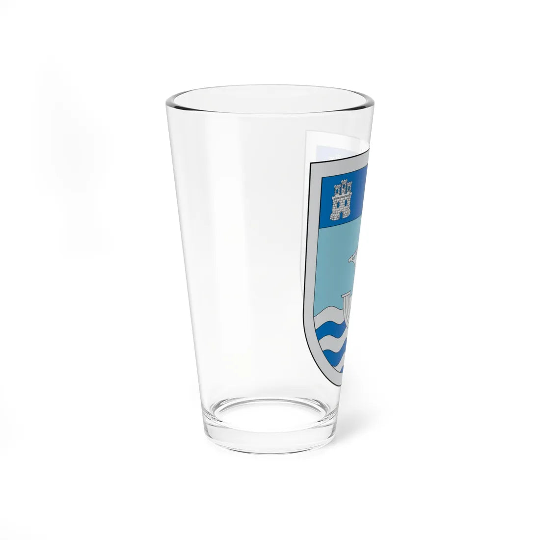 Escudo de San Antonio Chile (Chile) (Coat of Arms) Pint Glass 16oz - Go Mug Yourself