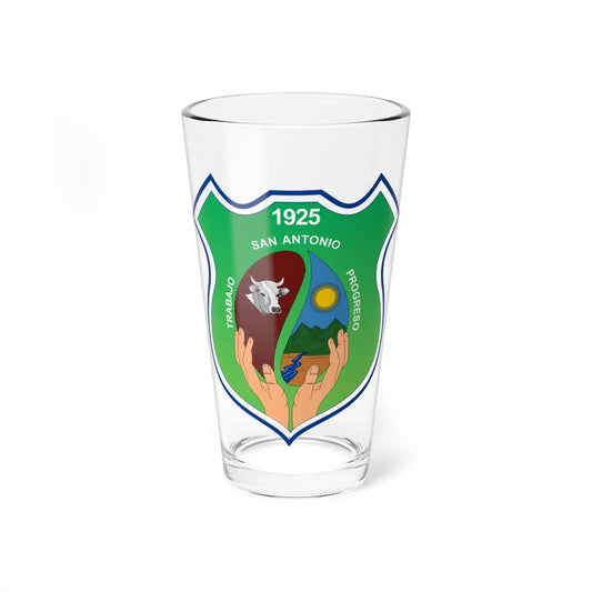 Escudo de San Antonio - Tolima (Colombia) (Coat of Arms) Pint Glass 16oz 16oz - Go Mug Yourself