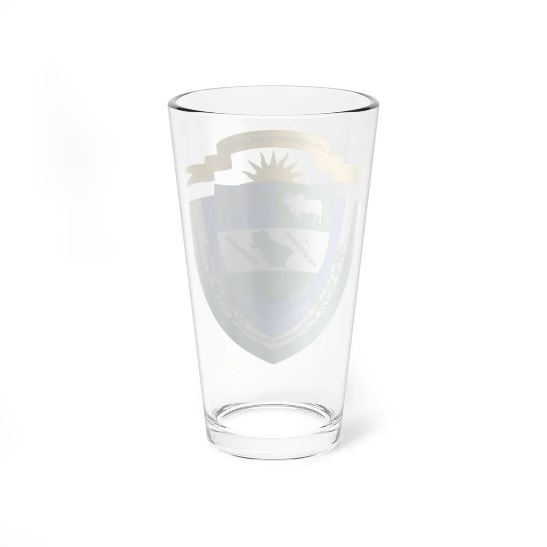 Escudo de San Bernardo del Viento (Colombia) (Coat of Arms) Pint Glass 16oz - Go Mug Yourself