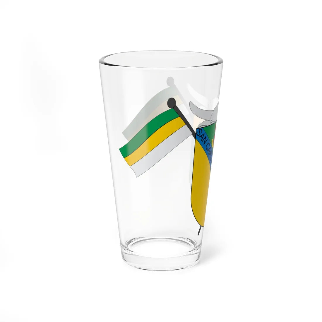 Escudo de San Carlos de Guaroa (Colombia) (Coat of Arms) Pint Glass 16oz - Go Mug Yourself