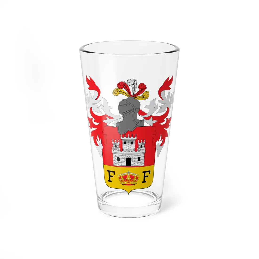 Escudo de San Felipe (Chile) (Coat of Arms) Pint Glass 16oz 16oz - Go Mug Yourself