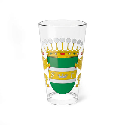 Escudo de San Fernando Chile (Chile) (Coat of Arms) Pint Glass 16oz 16oz - Go Mug Yourself